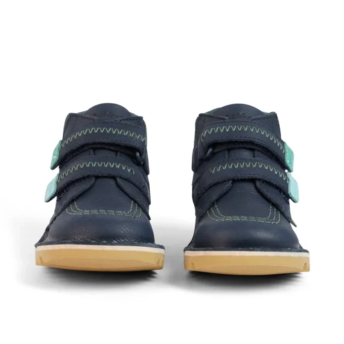 Bebek Erkek Kick Hi Roll ZigZag Botlar Deri Lacivert