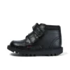 Bebek Erkek Kick Hi Scuff Deri Siyah
