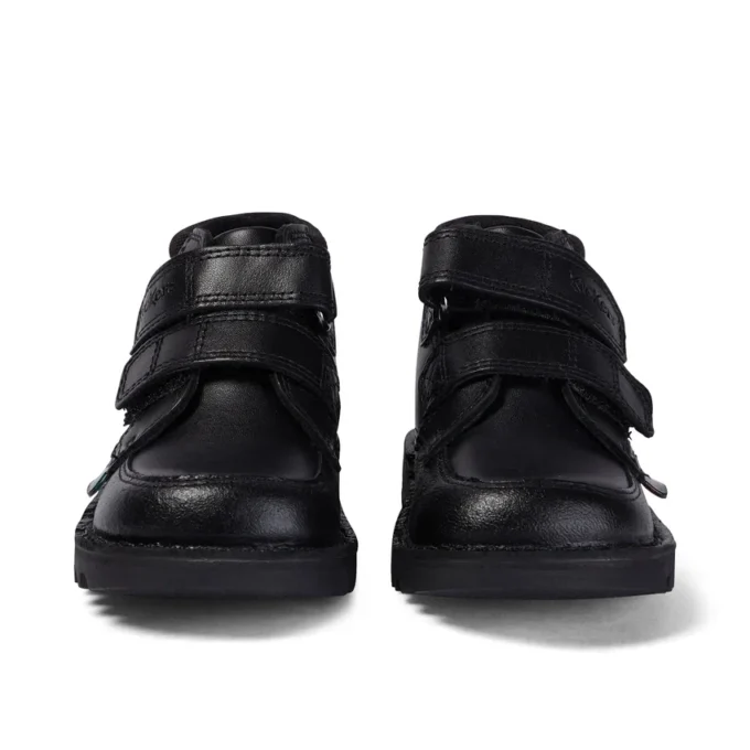 Bebek Erkek Kick Hi Scuff Deri Siyah