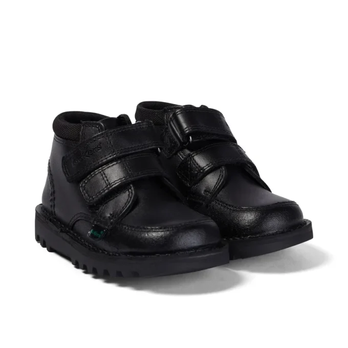 Bebek Erkek Kick Hi Scuff Deri Siyah