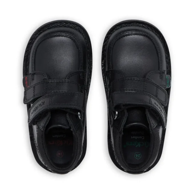 Bebek Erkek Kick Hi Scuff Deri Siyah