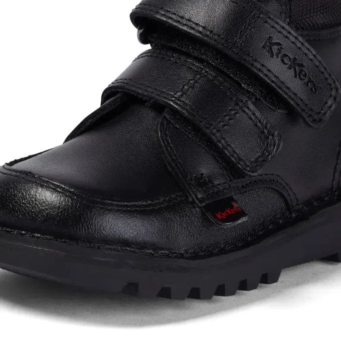Bebek Erkek Kick Hi Scuff Deri Siyah