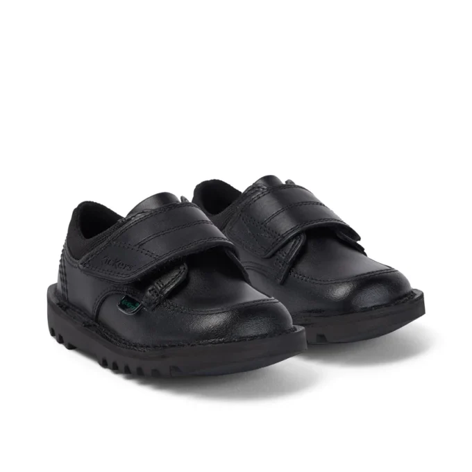 Bebek Erkek Kick Lo Scuff Deri Siyah