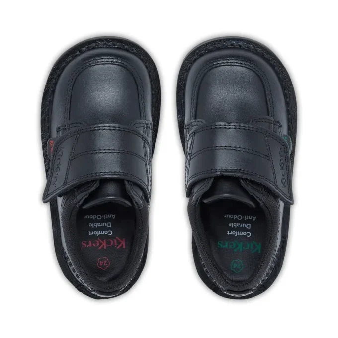 Bebek Erkek Kick Lo Scuff Deri Siyah