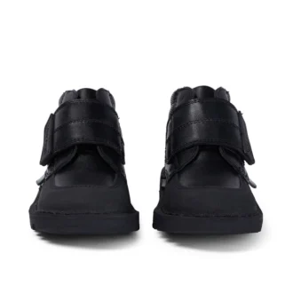 Bebek Erkek Kick Mid Scuff Deri Siyah