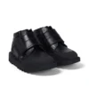 Bebek Erkek Kick Mid Scuff Deri Siyah