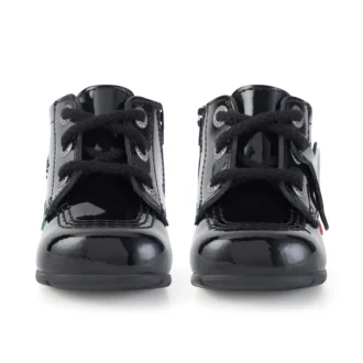 Bebek Kick Hi B Zip Siyah Suni Deri