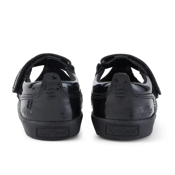 Bebek Kız Kariko T-Strap Suni Deri Siyah