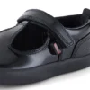 Bebek Kız Kariko T-Strap Suni Deri Siyah