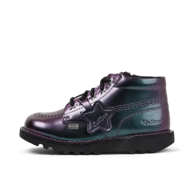 Bebek Kız Kick Hi Galactic Suni Deri Mor