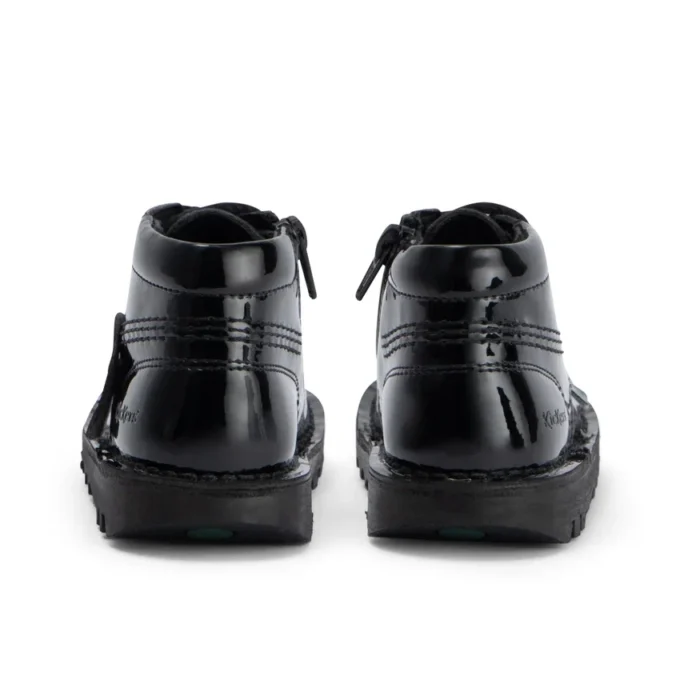 Bebek Kız Kick Hi Zip Deri Alternatif Suni Deri Siyah