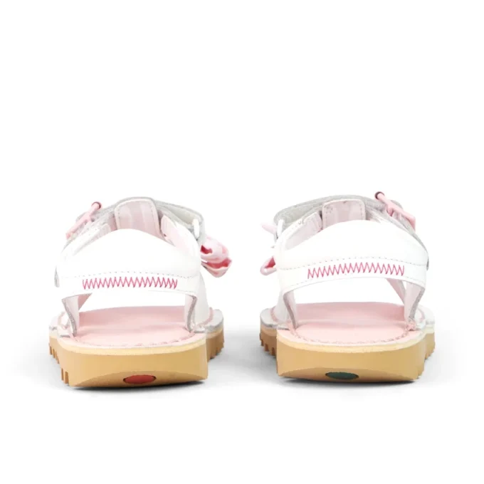 Bebek Kız Kick Sandal Deri Beyaz