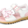 Bebek Kız Kick Sandal Deri Beyaz