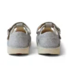 Bebek Kız Kick T-Bar Glitter Cosmic Tekstil Gümüş
