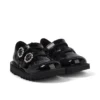 Bebek Kız Kick T-Bar Meadow Siyah Suni Deri
