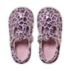 Bebek Kız Kick T Leopar Suni Deri Pembe