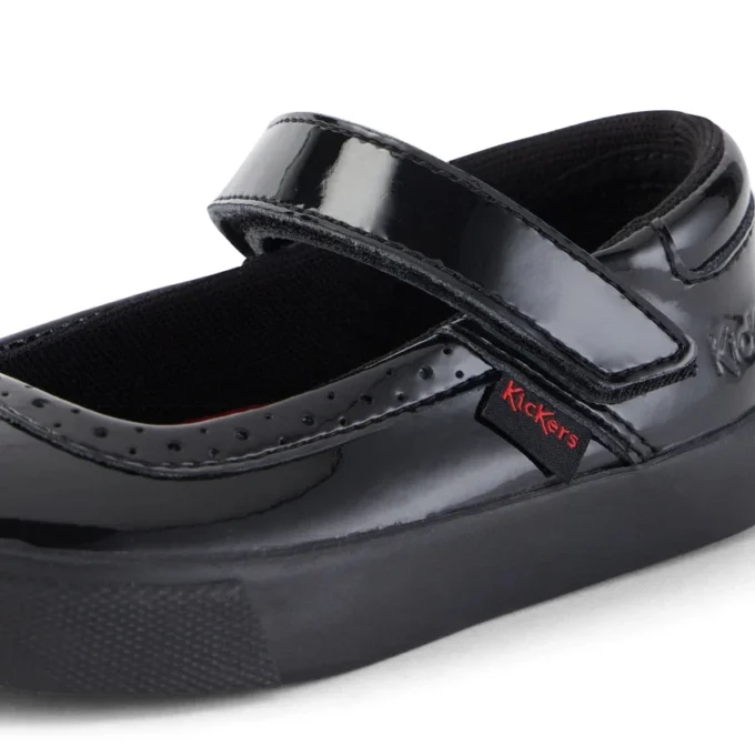 Bebek Kız Tovni Brogue MJ Suni Deri Siyah