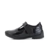 Bebek Kızlar Bridie Brogue T-Vel Siyah Suni Deri