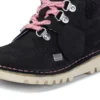 Bebek Kızlar için Kick Hi Winter Nubuk Siyah