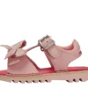 Bebek Kızlar Kick Sandal Deri Pembe