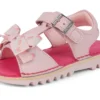 Bebek Kızlar Kick Sandal Deri Pembe