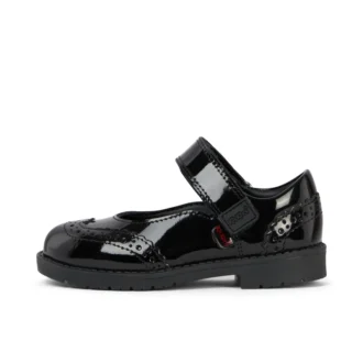 Bebek Kızlar Lachly Mj Brogue Siyah Suni Deri