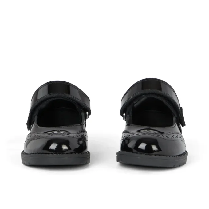 Bebek Kızlar Lachly Mj Brogue Siyah Suni Deri