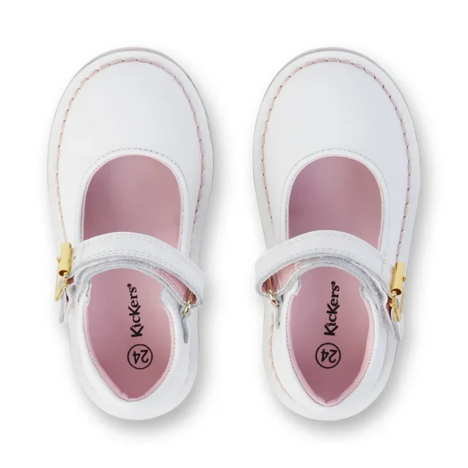Bebek Unisex Adlar MJ Deri Beyaz