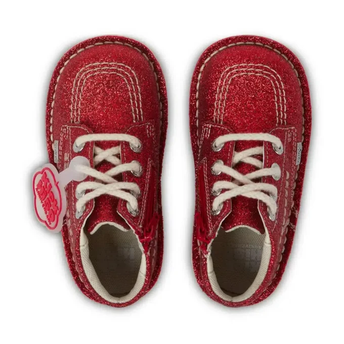Bebek Unisex Kick Hi Glitter Bot Kırmızı
