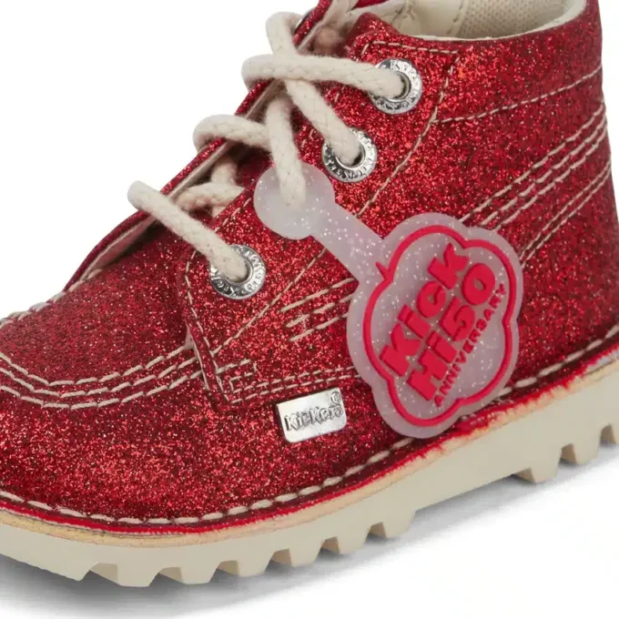 Bebek Unisex Kick Hi Glitter Bot Kırmızı