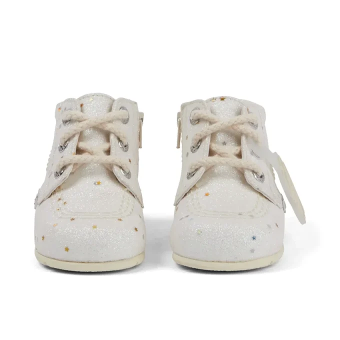 Bebek Unisex Kick Hi Glitter Botlar Beyaz