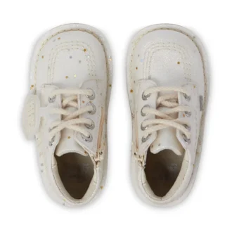 Bebek Unisex Kick Hi Glitter Botlar Beyaz