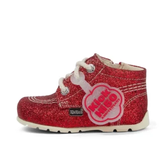 Bebek Unisex Kick Hi Glitter Botlar Kırmızı