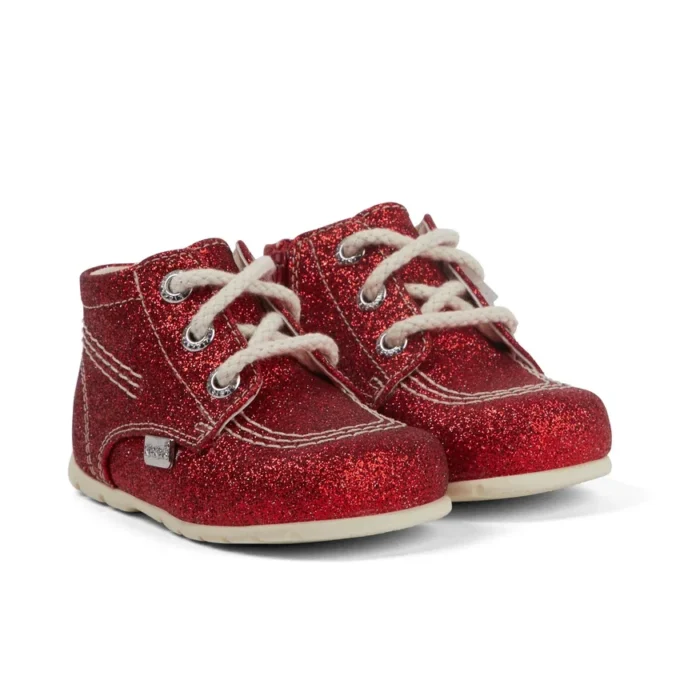 Bebek Unisex Kick Hi Glitter Botlar Kırmızı