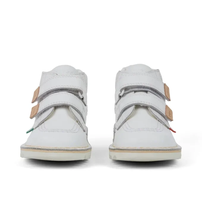 Bebek Unisex Kick Hi Roll Deri Beyaz