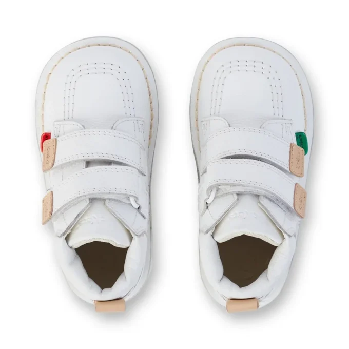 Bebek Unisex Kick Hi Roll Deri Beyaz