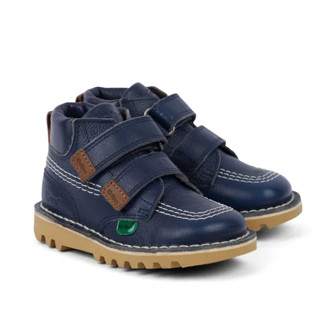 Bebek Unisex Kick Hi Roll Deri Lacivert