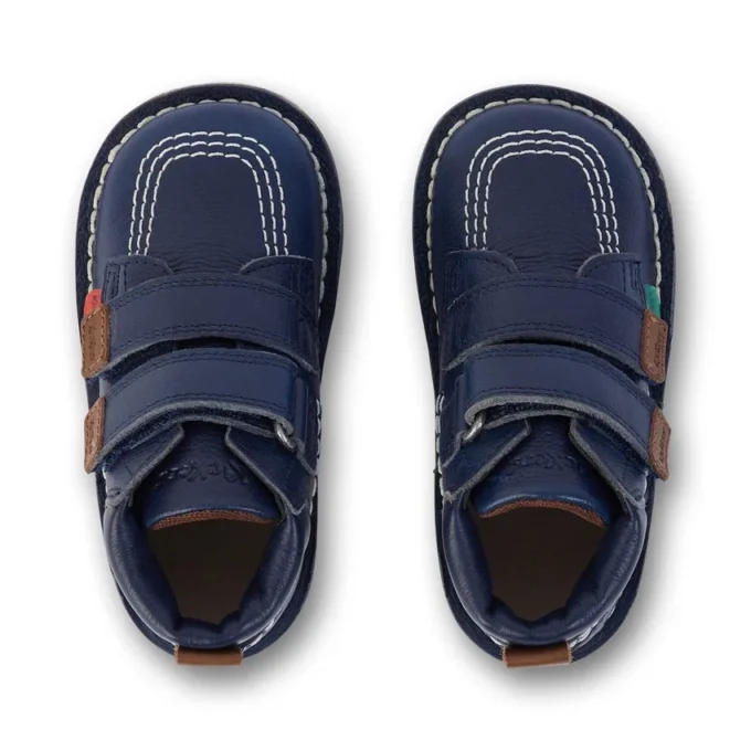 Bebek Unisex Kick Hi Roll Deri Lacivert