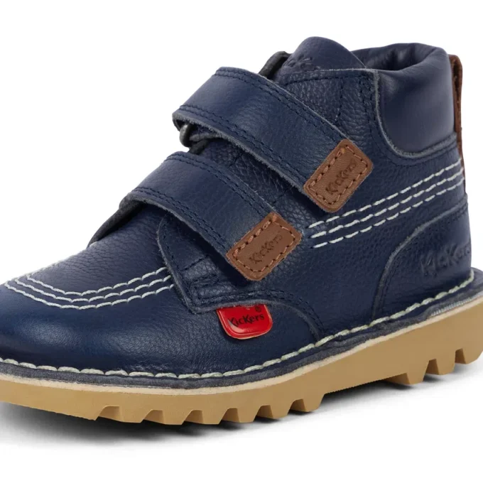 Bebek Unisex Kick Hi Roll Deri Lacivert