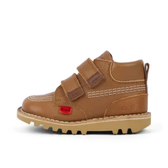 Bebek Unisex Kick Hi Roll Deri Tan
