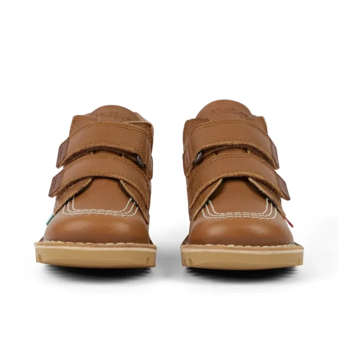 Bebek Unisex Kick Hi Roll Deri Tan