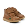 Bebek Unisex Kick Hi Roll Deri Tan