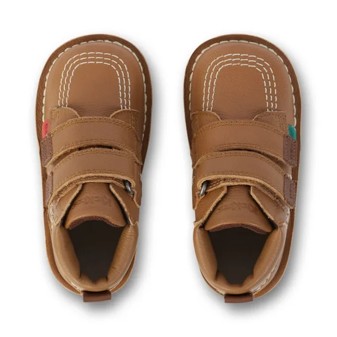 Bebek Unisex Kick Hi Roll Deri Tan