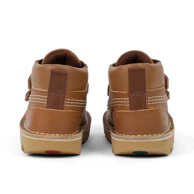 Bebek Unisex Kick Hi Roll Deri Tan