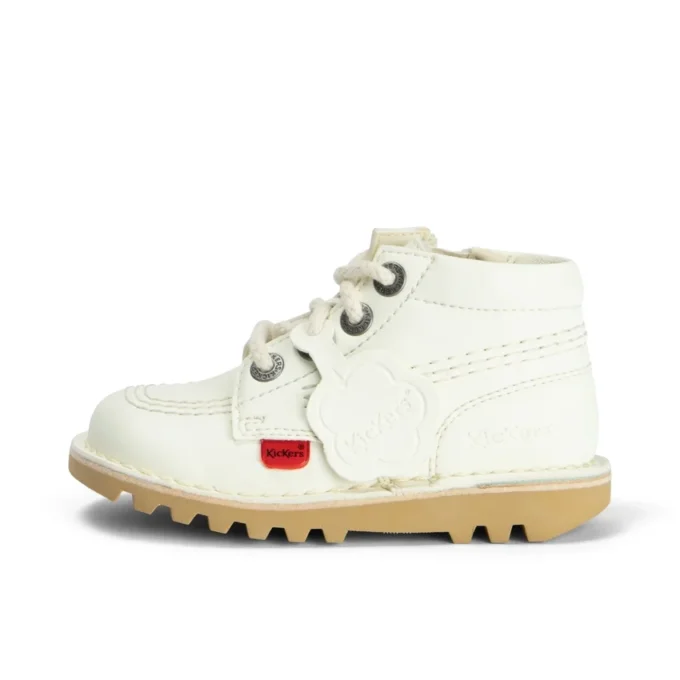 Bebek Unisex Kick Hi Zip Deri Alternatif Beyaz