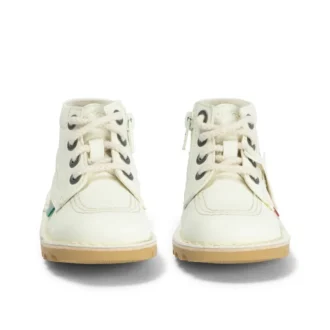 Bebek Unisex Kick Hi Zip Deri Alternatif Beyaz