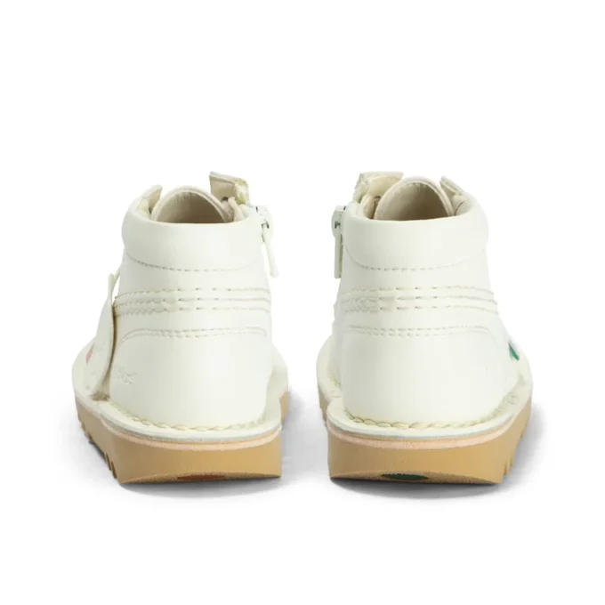 Bebek Unisex Kick Hi Zip Deri Alternatif Beyaz