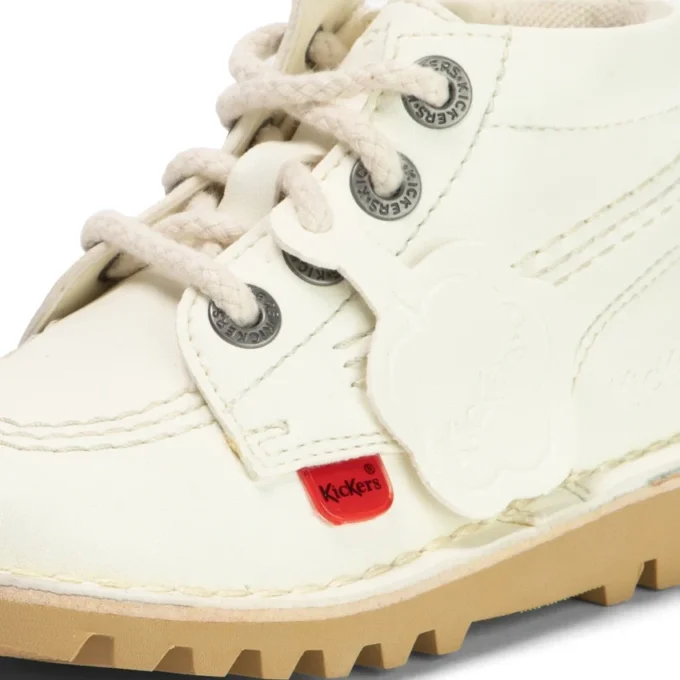 Bebek Unisex Kick Hi Zip Deri Alternatif Beyaz