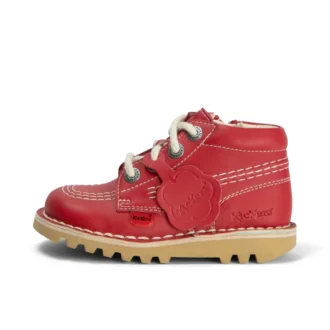 Bebek Unisex Kick Hi Zip Deri Alternatif Kırmızı