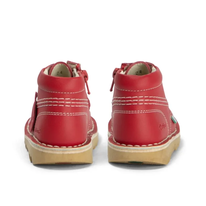 Bebek Unisex Kick Hi Zip Deri Alternatif Kırmızı